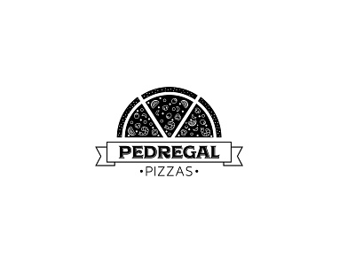 Pedregal Pizzas brand brand design brand identity branding design logo logo design pizza pizza logo vector