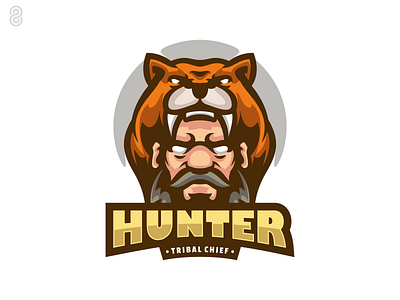 Hunter Mascot Logo Design branding design graphic design illustration logo vector