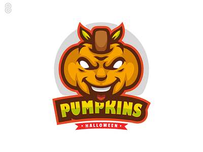 Pumpkins Mascot Logo Design branding design graphic design illustration logo vector