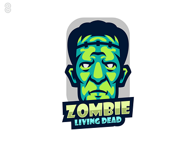 Zombie Mascot Logo Design branding design graphic design illustration logo vector