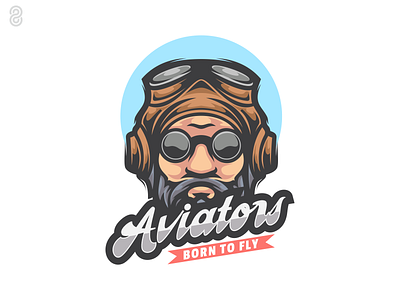 Aviators Mascot Logo Design branding design graphic design illustration logo vector