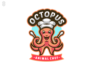 Octopus Mascot Logo Design branding design graphic design illustration logo vector