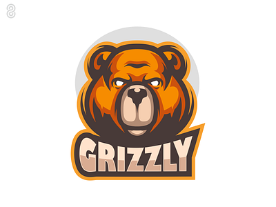 Grizzly Mascot Logo Design branding design graphic design illustration logo vector