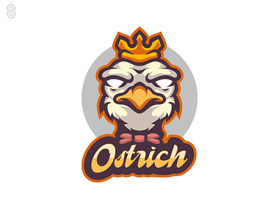 Ostrich Mascot Logo Design