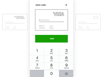 New Card - Payment Process app card create ios minimal new payment simple ui ux white