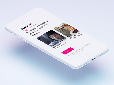 Welcome Page android app clean ios minimal pink success ui ux welcome wip wireframe