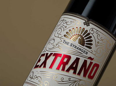 Fairview Wine Extrano Wine Label food packaging illustration typography vector wine wine label