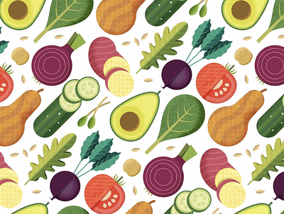 Pattern Illustration design illustration tomato vector vector illustration vegetables