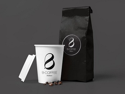 B Coffee Brand b branding cafe logo saigon