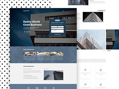 Real Estate - RealtyWorld clean design estate experience minimal real ui user web website