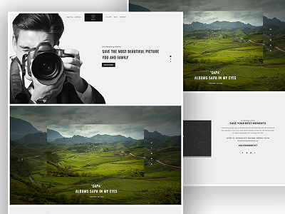 DIO Studio - Homepage clean design experience minimal photo photograph studio ui user web website wedding