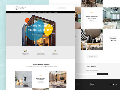 Qanvast - Make it home Redesign clean design experience homedesign minimal renovation ui user web website