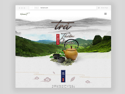 Korean Tea - WIP clean design experience korean minimal tea ui user web website