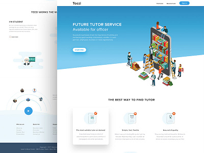 Teezi - Future Tutor Service Beta clean design education experience minimal teezi tutee tutor ui user