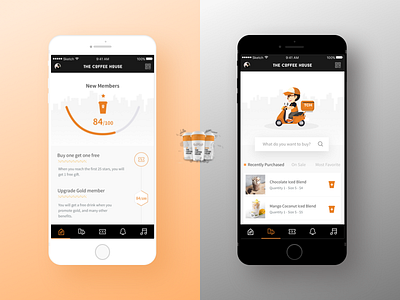 Coffee App Redesign app clean clear coffee coffeehouse redesign ui ux website