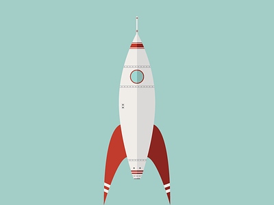 This one's gonna go for miles design flat icon illustration launch october sky rocket space