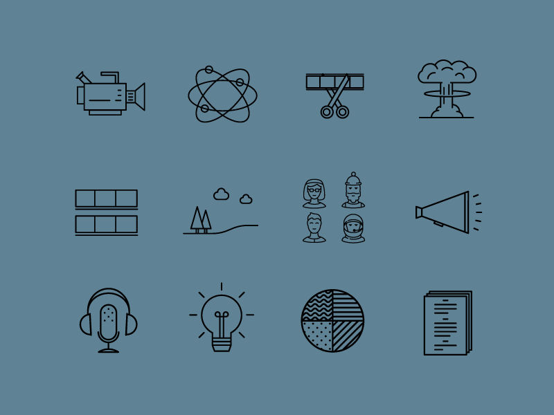 Video Production Icon Set By Kyle Kettler On Dribbble