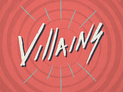 Villains lettering sketch type typography