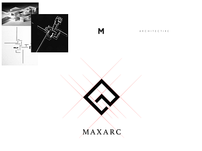 Maxarc logo architecture black icon logo simple visual identity