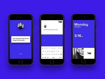 messager app concept app blue concept message modern simple