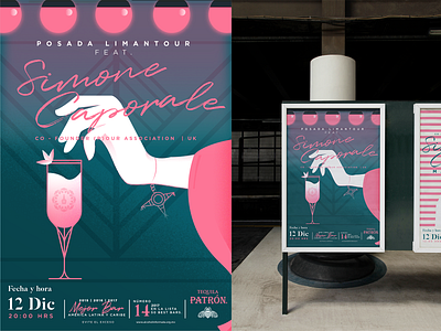 Posada Limantour Posters bar cocktail flyer illustration posada poster