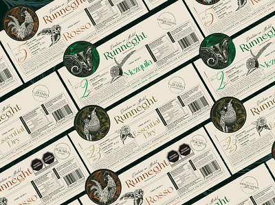 Runneght Label Design bottle cocktails design hummingbird illustration labeldesign mexico nonalcohol tlauache