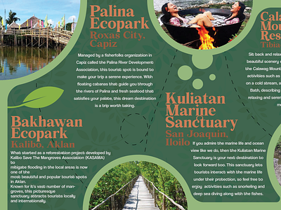 Trifold tourism pamphlet design for a customer