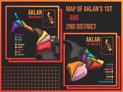 Map of Aklan's 1st and 2nd district