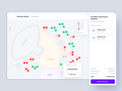 Two-sided event platform from Syndicode concert dashboard elements event management product design system tickets ui user experience user interface ux web web app
