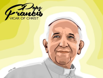 Pope Francis Fan Art design graphic design illustration