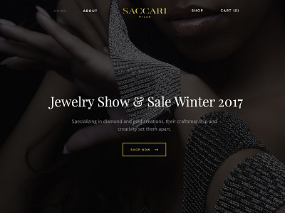 Saccari Jewelry - WIP design fashion jewelry luxury ui ux wip