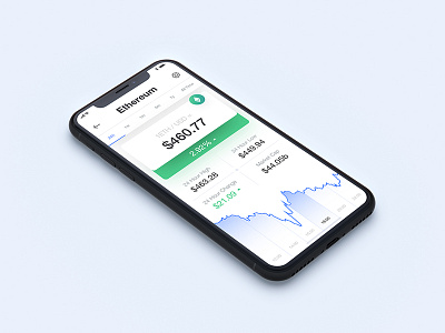 Cryptocurrency Price Tracker app bitcoin cryptocurrency design ethereum ios iphone price tracker trade ui ux