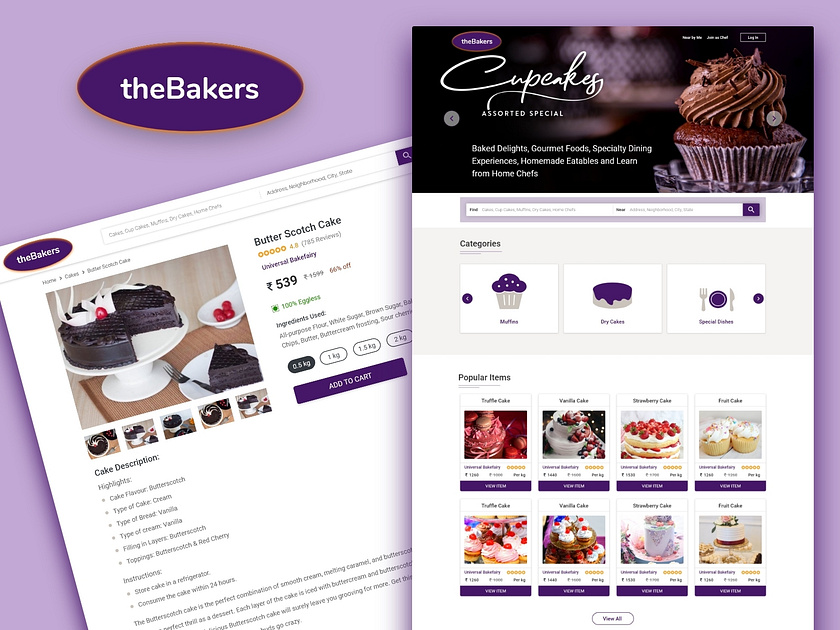 Bakery Home Page designs, themes, templates and downloadable graphic