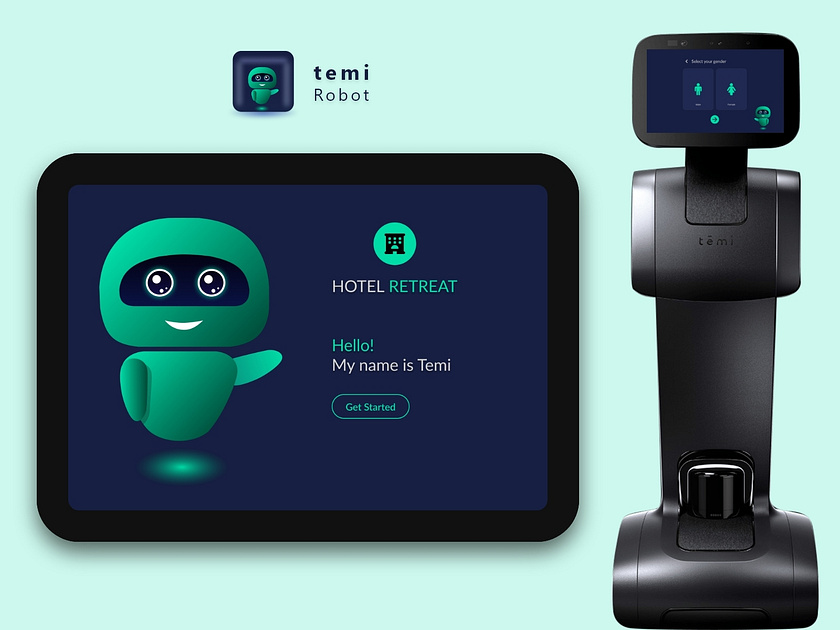 Temi robot app by Amrut Kale on Dribbble