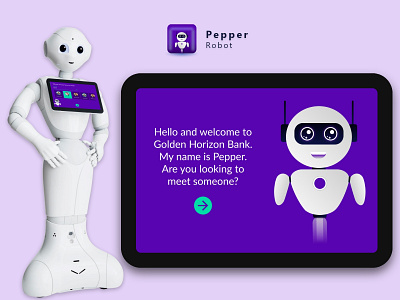 Pepper robot app 3d animation app design graphic design logo mobile app mobile ui motion graphics pepper app pepper ui robot ui robotic apps roboto app tablet ui temi app temi ui typography ui ux