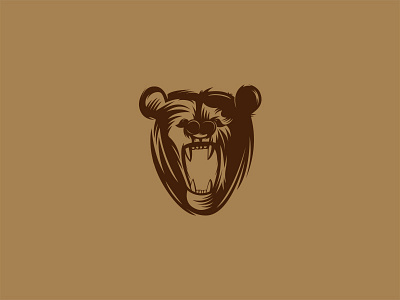 Become The Bear bear brown fear illustration negative space
