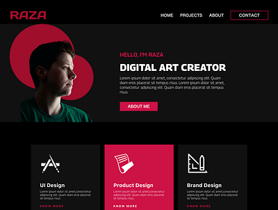 Art Creator Web Design daily ui challenge design figma figma challenge figma design figma ui design graphic design illustration logo mob ui design ui ui des ui design for web ui ux ui ux design for website web design