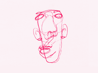Head draw face head illustration pencil