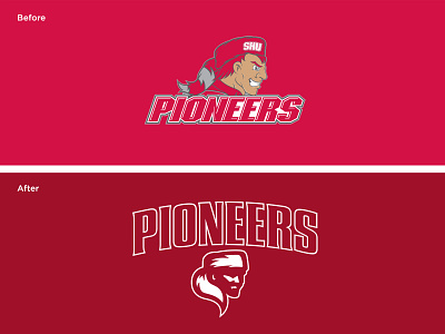 Sacred Heart University Concept concept logo pioneer pioneers rebrand redesign sports
