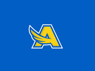 William Allen High School A Logo a a logo allen bird canary high school identity logo rebrand