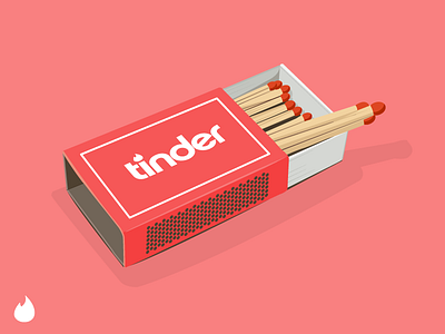 Tinder Matches brand brandnew concept design dribbble illustration logo matches popular tinder vector