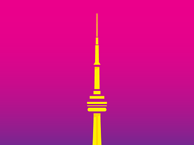 Minimal Toronto brand city concept design dribbble gradient illustration logo popular toronto vector