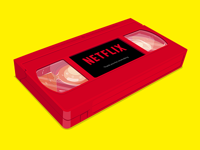 Netflix - Back in the day color concept design dribbble illustration logo netflix popular vector