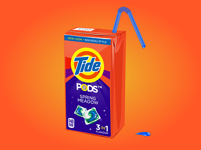 Tide® Pods™ - Spring Meadow Flavour adobe design dribbble illustration illustrator logo popular tide tidepod type typography vector