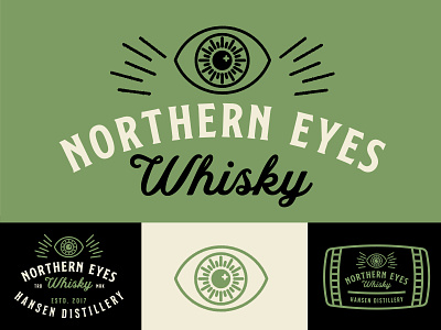 Hansen Northern Eyes Whisky alberta alcohol brand branding design edmonton identity liquor logo package design whisky