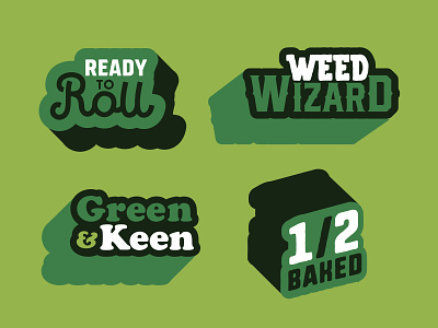 Weed Words alberta branding cannabis design edmonton green greens icon illustration logo marijuana vector weed