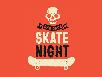Rad Dads Skate Night alberta black brand branding design edmonton identity logo red vector