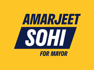 Amarjeet Sohi For Mayor brand branding design edmonton government identity logo mayor politics