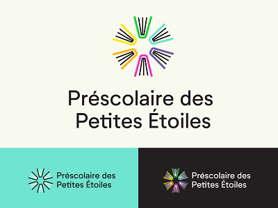 Préscolaire des Petites Étoiles books brand branding design icon identity illustration logo school star vector