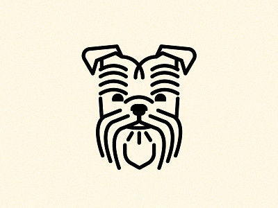 Affenpinscher affenpinscher dog icon line monoline puppy